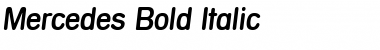 Download Mercedes Bold Italic Font Title Preview