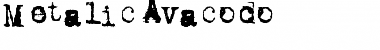 Download Metalic Avacodo Regular Font
