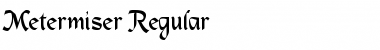 Download Metermiser Regular Font Title Preview