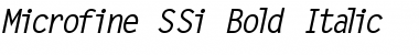 Download Microfine SSi Bold Italic Font