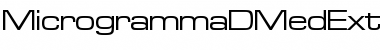 Download MicrogrammaDMedExt Regular Font