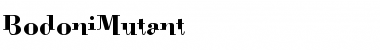 Download BodoniMutant Regular Font Title Preview