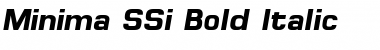 Download Minima SSi Bold Italic Font