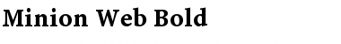 Download Minion Web Bold Font