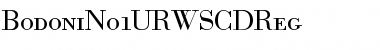 Download BodoniNo1URWSCDReg Regular Font Title Preview