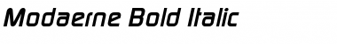 Download Modaerne Bold Italic Font