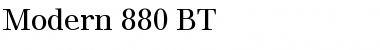 Download Modern880 BT Roman Font