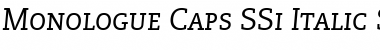 Download Monologue Caps SSi Italic Small Caps Font