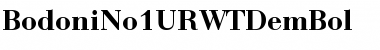 Download BodoniNo1URWTDemBol Regular Font Title Preview
