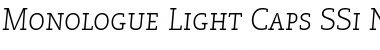 Download Monologue Light Caps SSi Normal Font