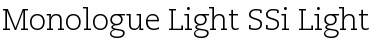 Download Monologue Light SSi Light Font