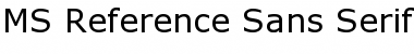 Download MS Reference Sans Serif Regular Font