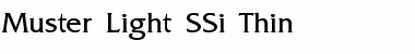 Download Muster Light SSi Thin Font