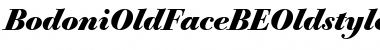 Download BodoniOldFaceBEOldstyleFigures BoldItalic Font Title Preview