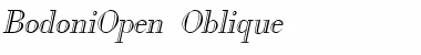 Download BodoniOpen Oblique Font Title Preview