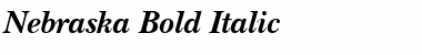 Download Nebraska Bold Italic Font