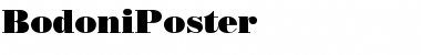 Download BodoniPoster Roman Font Title Preview