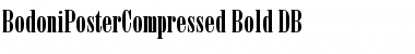 Download BodoniPosterCompressed DB Bold Font Title Preview