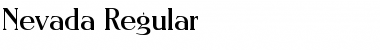 Download Nevada Regular Font Title Preview