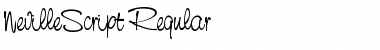 Download NevilleScript Regular Font Title Preview