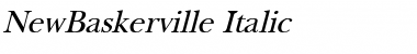 Download NewBaskerville Italic Font