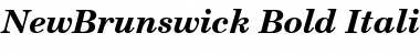 Download NewBrunswick Bold Italic Font