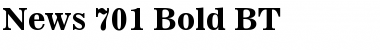 Download News701 BT Bold Font