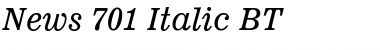 Download News701 BT Italic Font