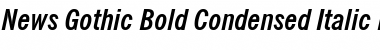 Download NewsGoth Cn BT Bold Italic Font