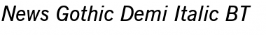 Download NewsGoth Dm BT Demi Italic Font