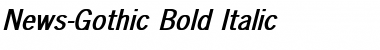 Download News-Gothic Bold Italic Font