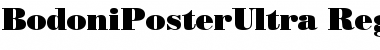 Download BodoniPosterUltra Regular Font Title Preview