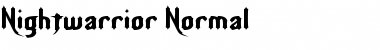 Download Nightwarrior Normal Font
