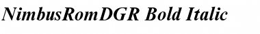 Download NimbusRomDGR Bold Italic Font