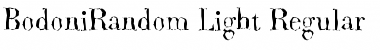 Download BodoniRandom-Light Regular Font Title Preview