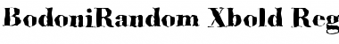 Download BodoniRandom-Xbold Regular Font Title Preview