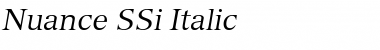 Download Nuance SSi Italic Font Title Preview