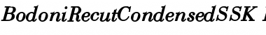 Download BodoniRecutCondensedSSK Bold Italic Font Title Preview