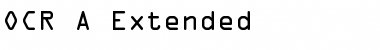 Download OCR A Extended Regular Font Title Preview