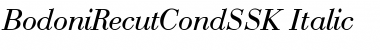 Download BodoniRecutCondSSK Italic Font Title Preview