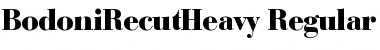 Download BodoniRecutHeavy Regular Font Title Preview