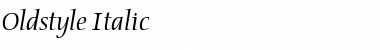 Download Oldstyle Italic Font Title Preview
