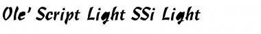 Download Ole' Script Light SSi Light Font Title Preview