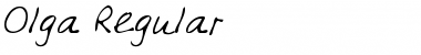 Download Olga Regular Font Title Preview