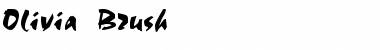 Download Olivia Brush Regular Font Title Preview