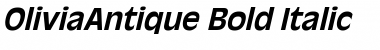 Download OliviaAntique Bold Italic Font Title Preview