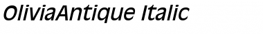 Download OliviaAntique Italic Font Title Preview
