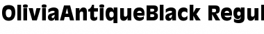 Download OliviaAntiqueBlack Regular Font Title Preview