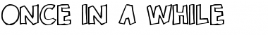 Download Once in a while Regular Font Title Preview