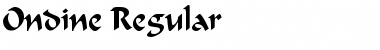 Download Ondine Regular Font Title Preview